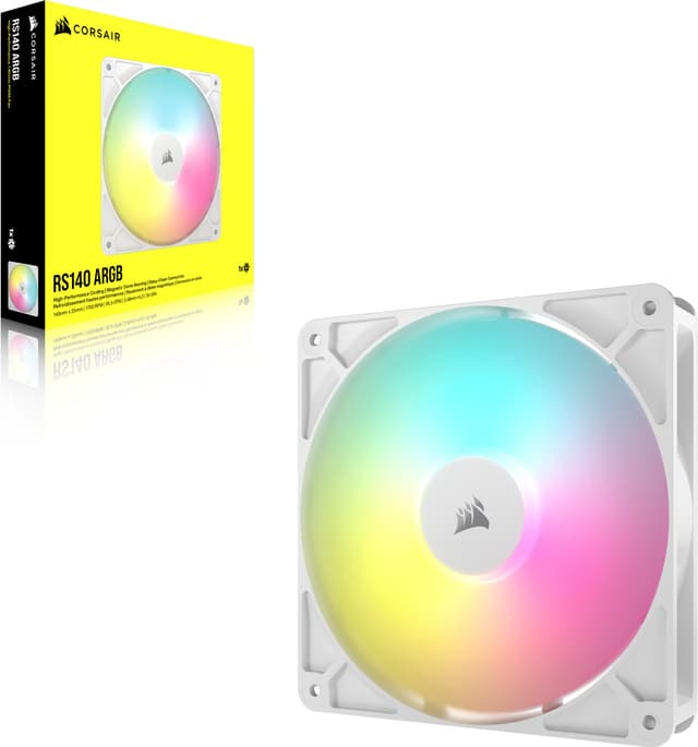 Corsair RS140 ARGB 140mm PWM blæser (hvid)