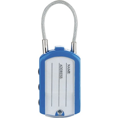 Cadenas à combinaison - porte adresse - 30 mm - anse de 46 mm - coloris ass