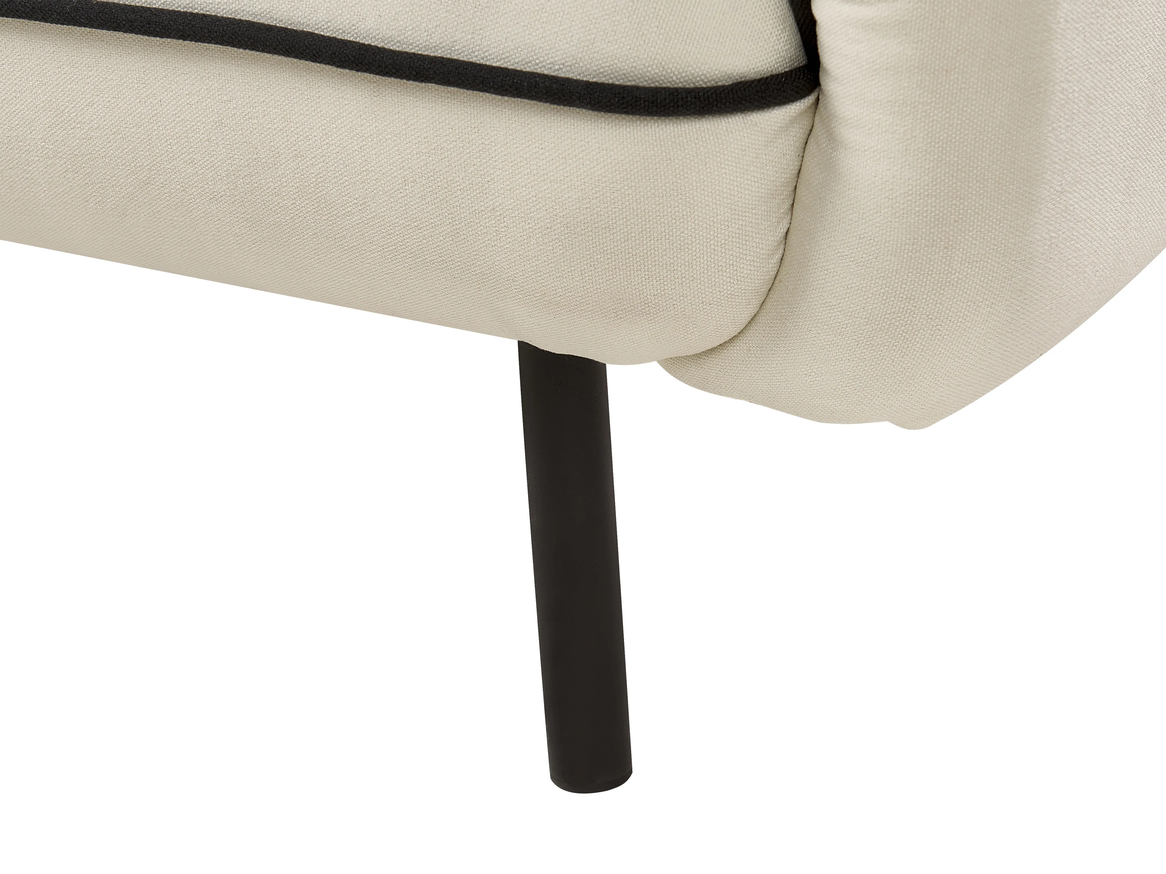 Bank 3-zits TONSBERG Stof Lichtbeige met ottomaan