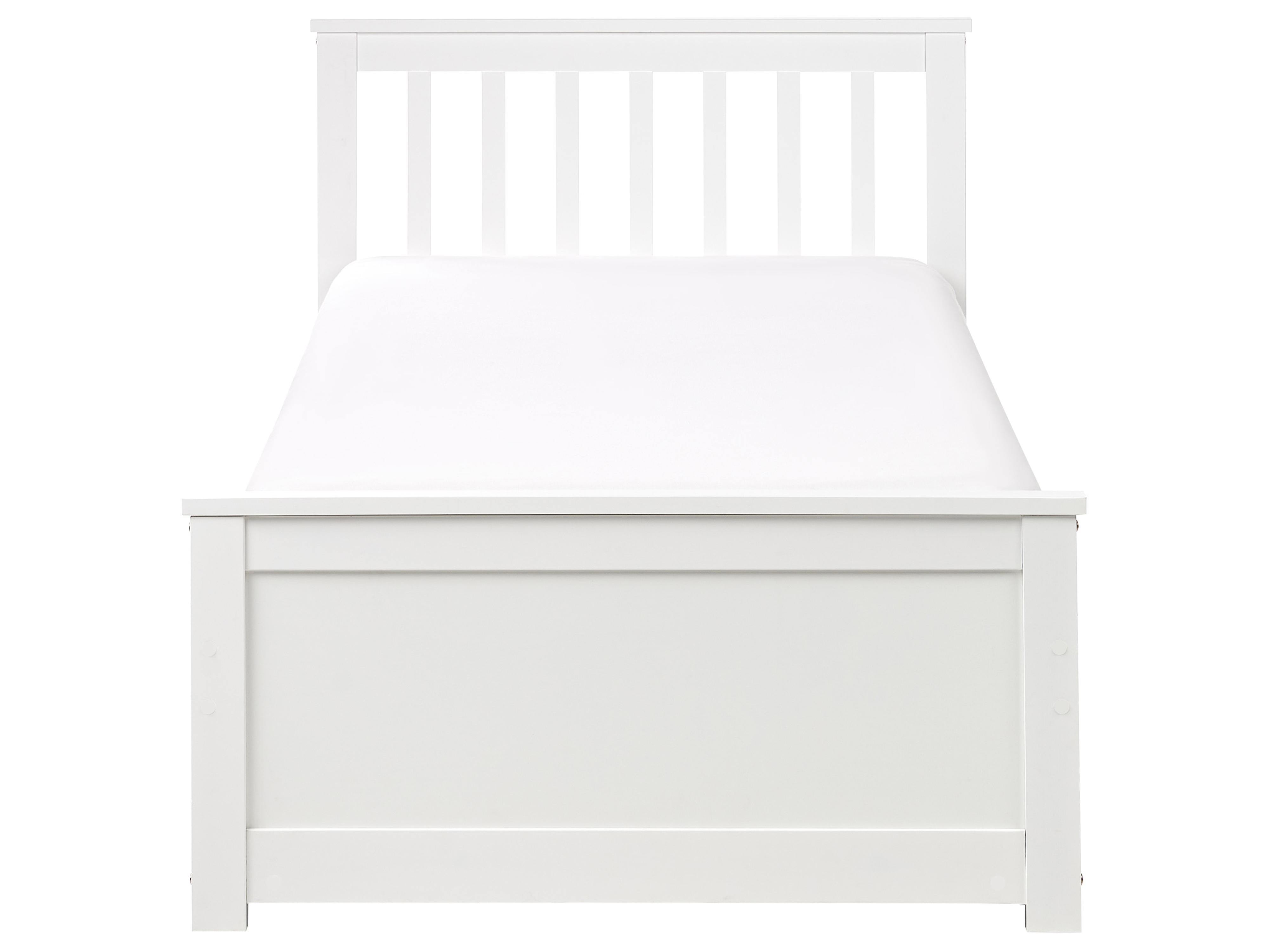 Bed Dennenhout OLENDON 90 x 200 cm Wit