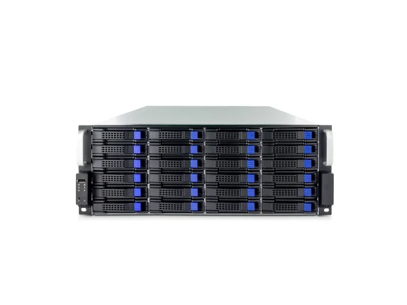 FANTEC SRC-4240X07 - Rack-monterbar - 4U - SSI EEB - SATA/SAS - hot-swap - ingen strømforsyning - sort, sølv - USB
