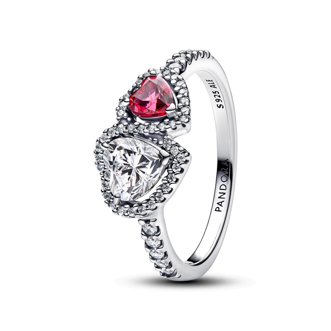Pandora Timeless Strahlenkranz Herzen Ring 925 Silber