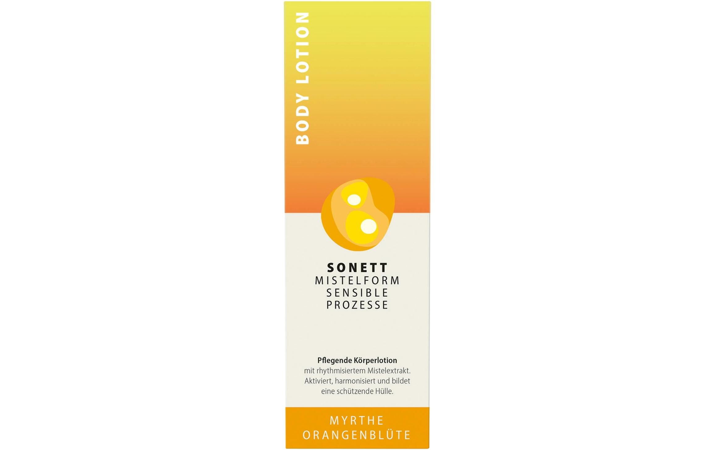 Body Lotion Mistelform Myrthe Orangenblüte 145 mlNatürliche Körperlotion mit rhythmisiertem Mistelextrakt aktiviert, harmonisiert und bildet eine schützende Hülle