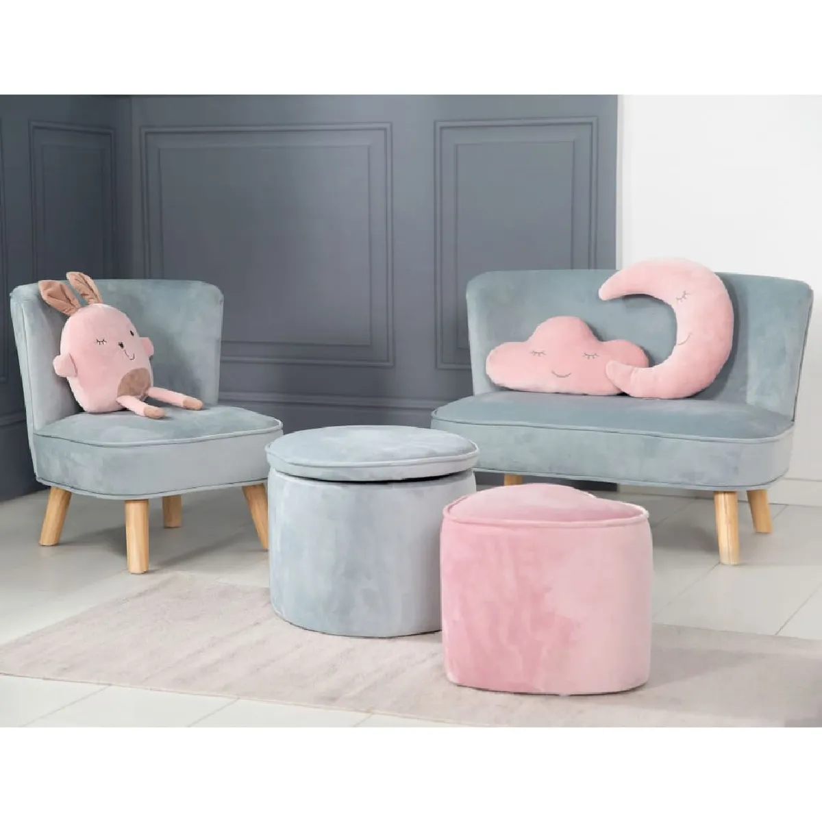 Roba Chaise Enfant Bleu Clair