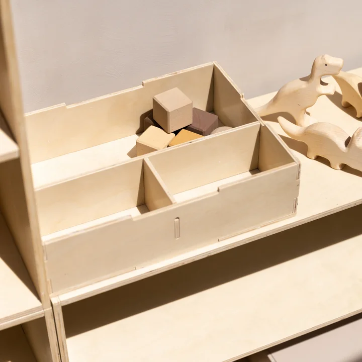 Nofred - Aufbewahrungsbox mit Deckel, 33,5 x 9 x 24 cm, beige