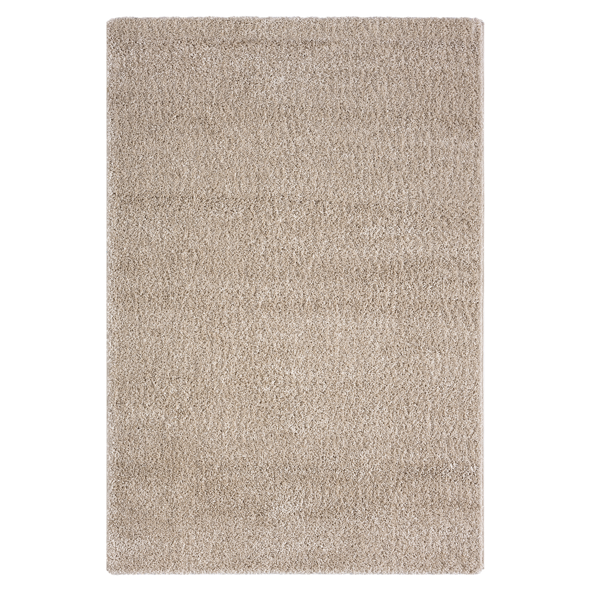 Hochflor-Teppich - beige - 80x150 cm