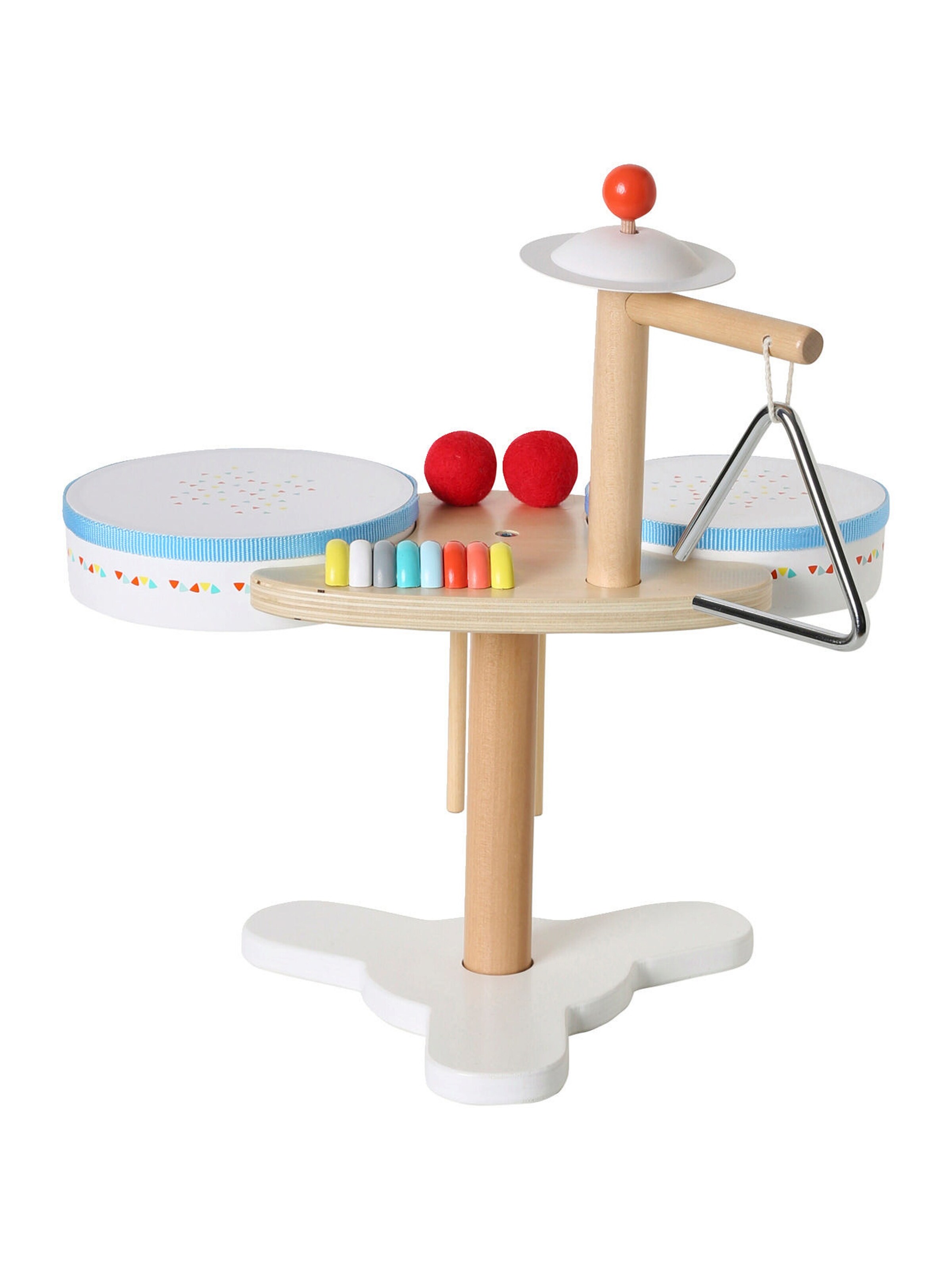 Vertbaudet Kinder Schlagzeug, Holz FSC® mehrfarbig