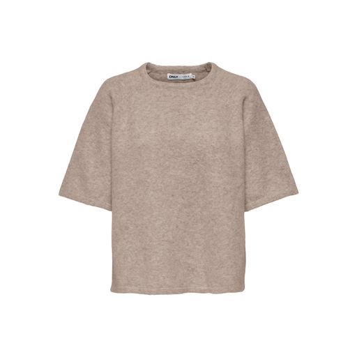 ONLY Ella Kortærmet Striktrøje, Simply Taupe, M