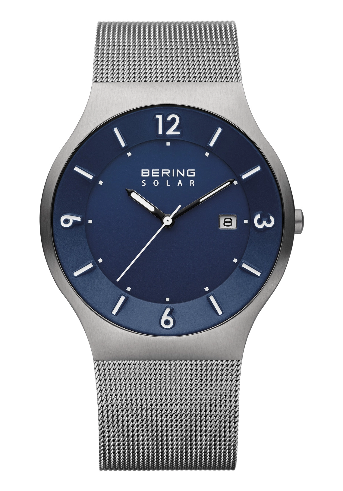 BERING Herren-Solaruhr Slimline Anthrazit 14440-007