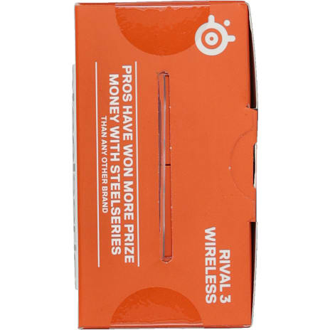 SteelSeries Rival 3 Wireless - mus - 2.4 GHz, Bluetooth 5.0 - mat sort