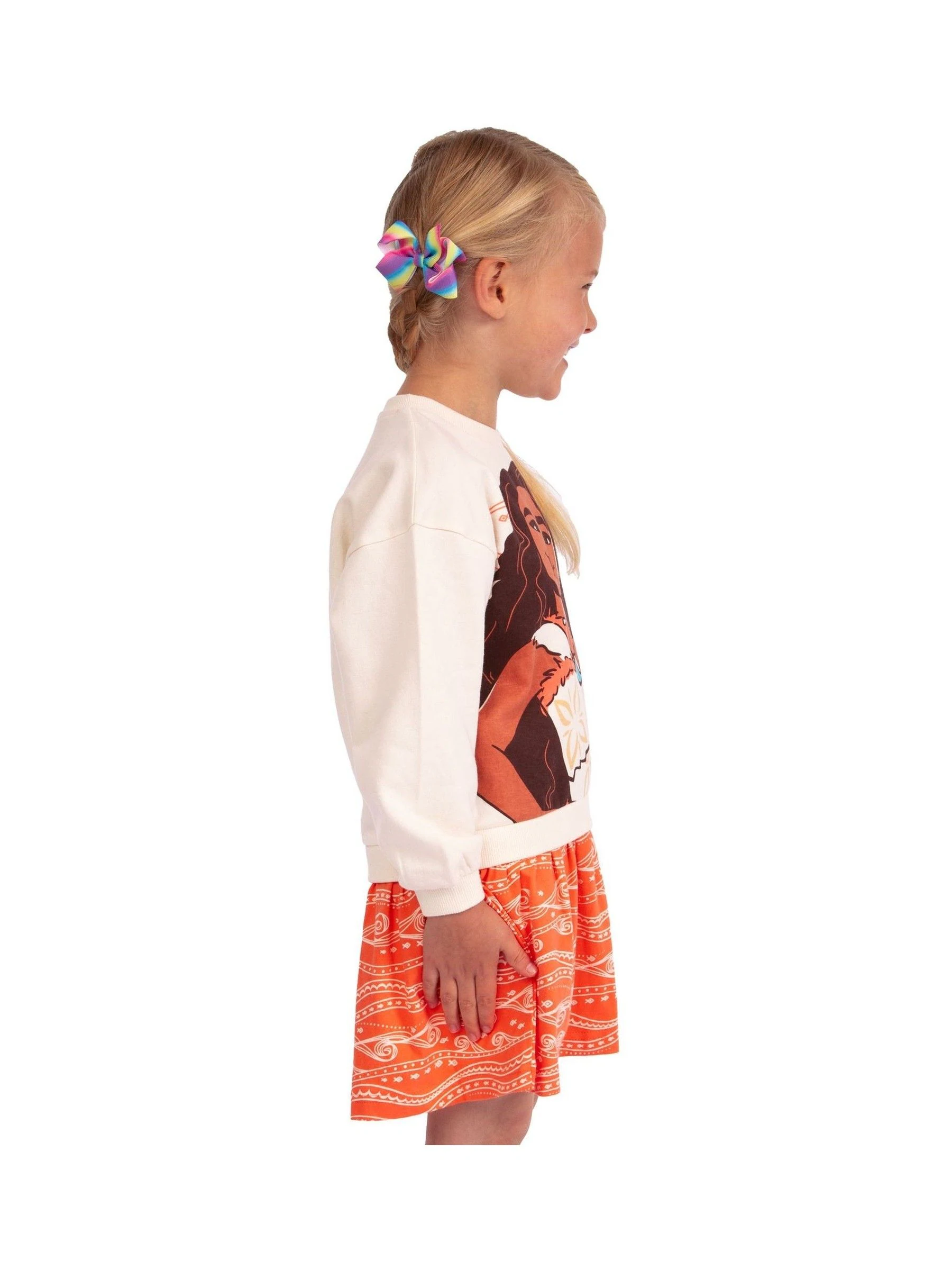 Character Disney Moana 2 Sweatshirt 100% Cotton Dress