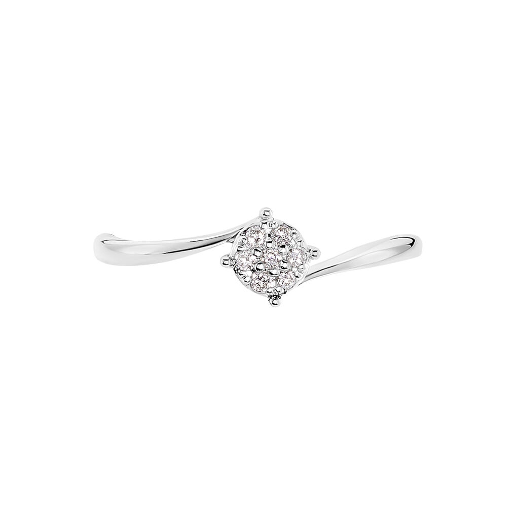 Bague Lysia Or Blanc Diamant