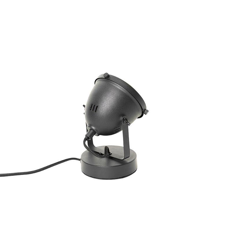 Industriële tafellamp zwart 18 cm - Emado