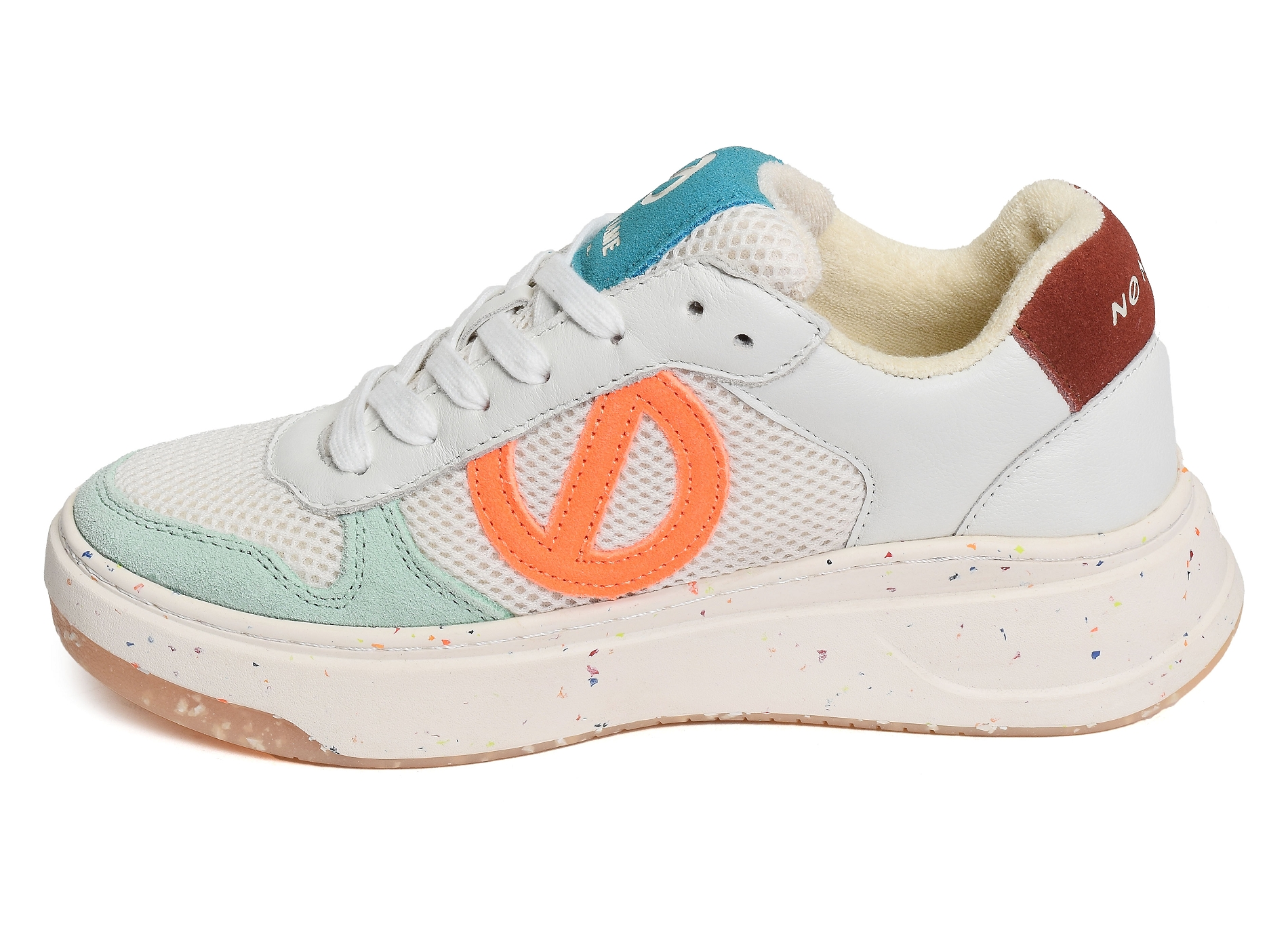 Bridget sneaker blanc orange