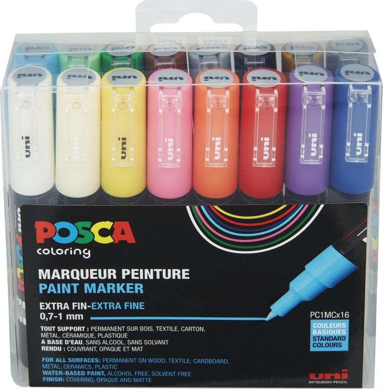 Uni Posca Stiften Standard Colors PC1MC 0,7-1 mm lijn