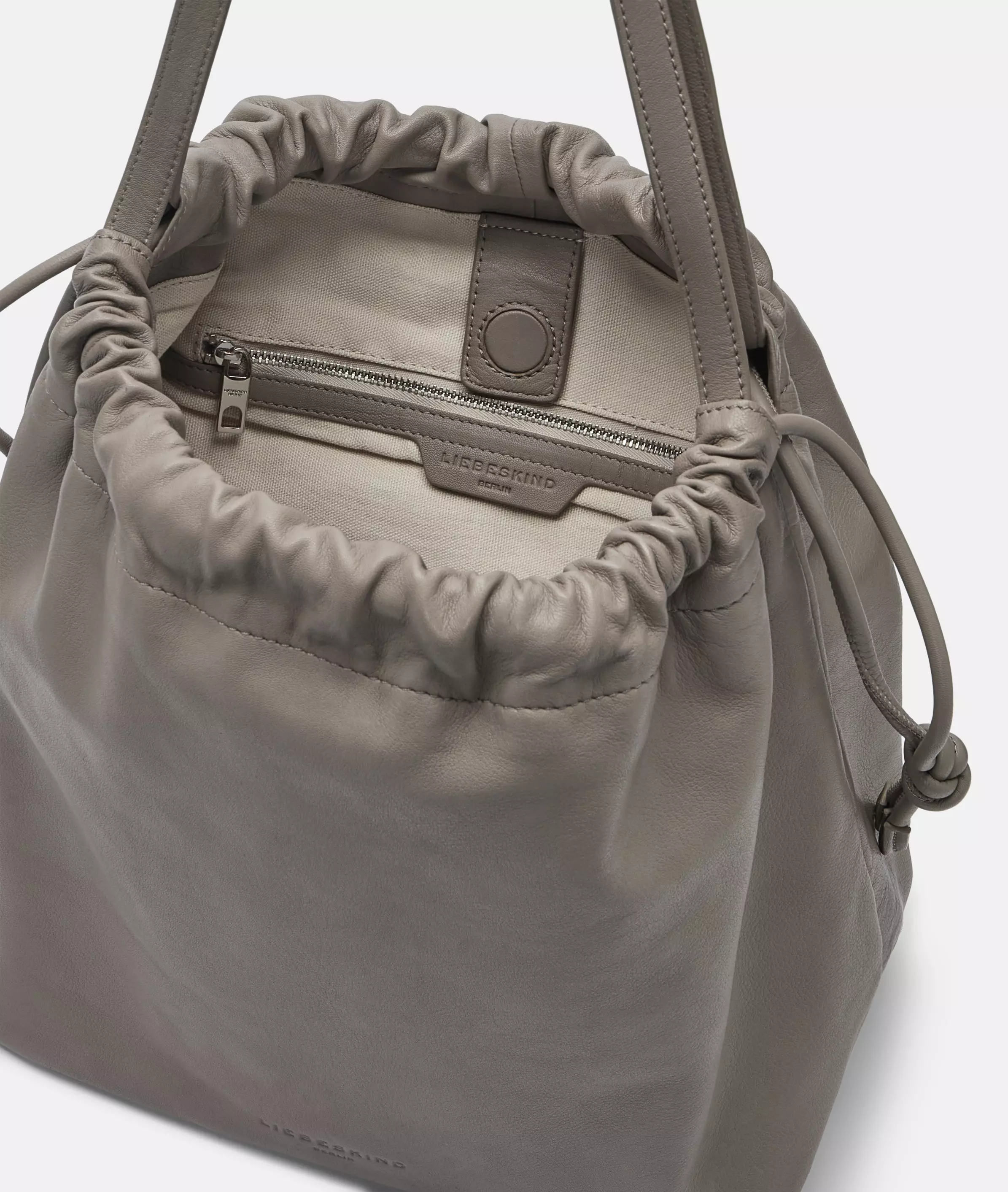 Lya Hobo M Spacious sheepskin pouch bag