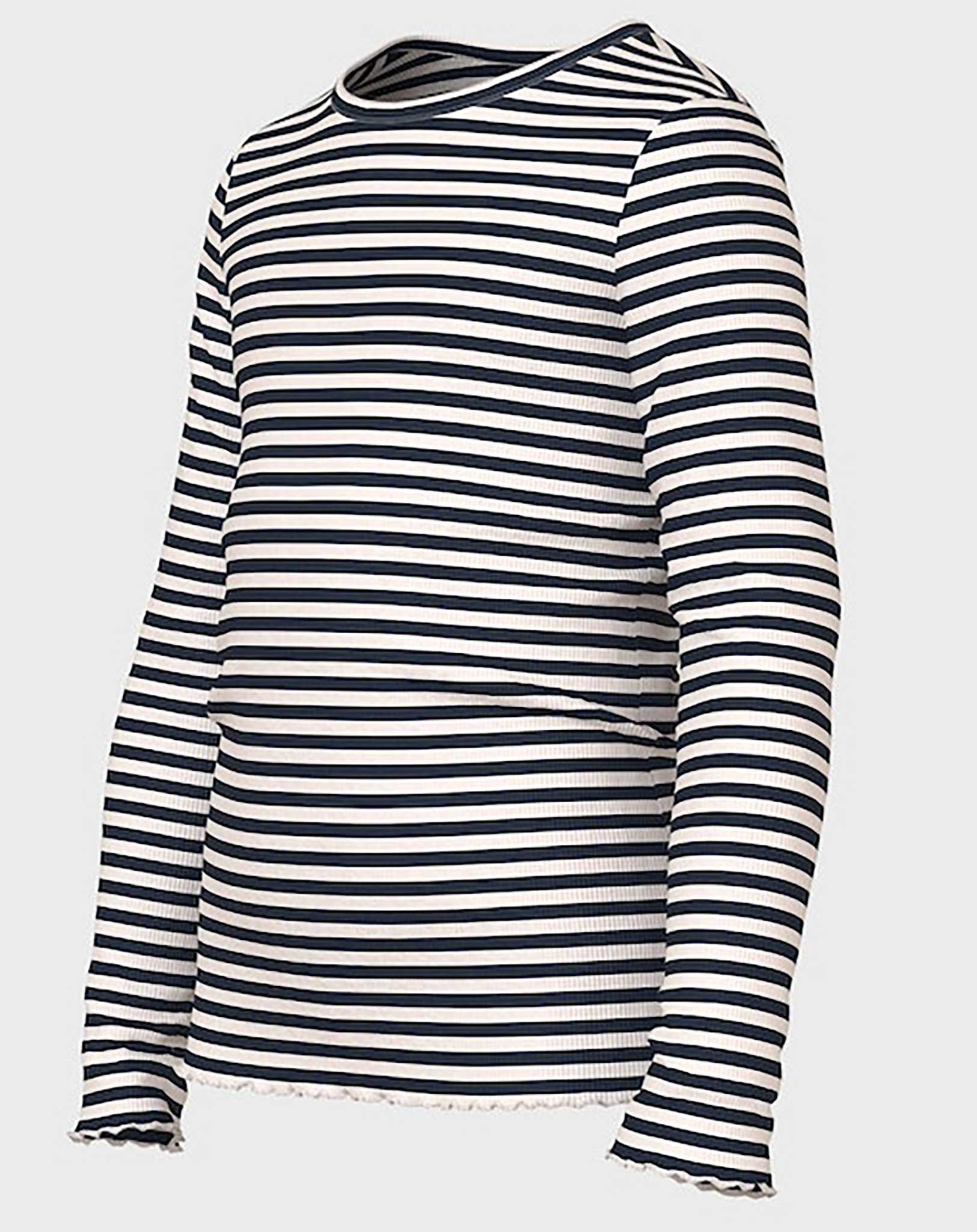 Langarmshirt NKFVEMMA STRIPES in jet stream