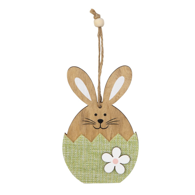 Dekohänger - Hase in Eierschale - ca. 8,5 x 13 cm - 1 Stück