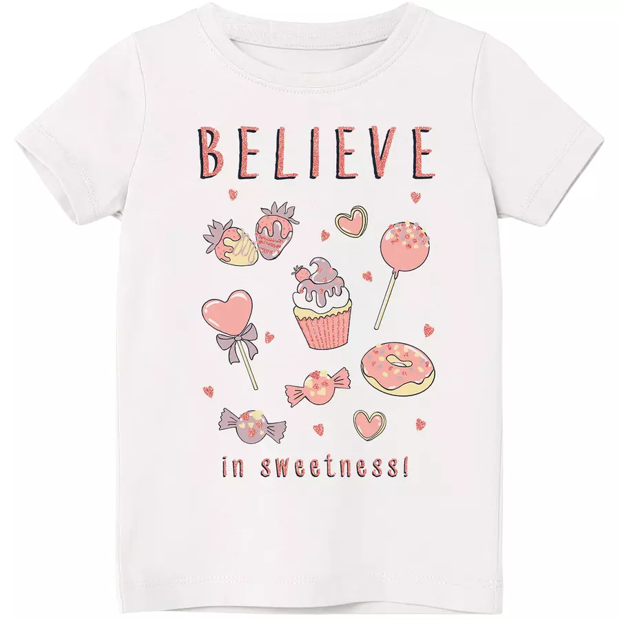 name it T-Shirt Nmfveen White Alyssum