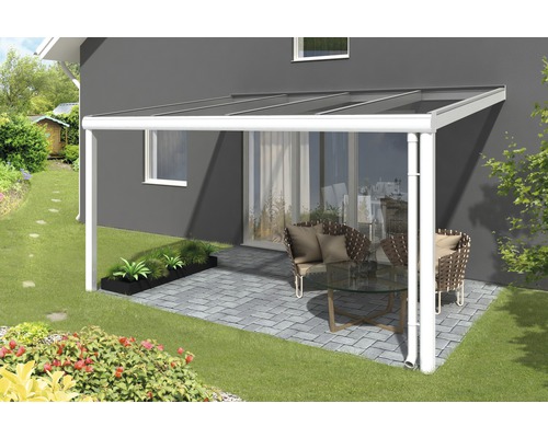 SKAN HOLZ Modena terrasoverkapping 434x257 cm wit