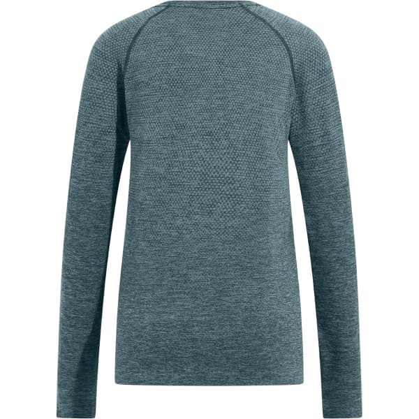 T-shirt trail ODLO ESSENTIAL SEAMLESS T-SHIRT CREW NECK L/S W PROVINCIAL BLUE MELANGE
