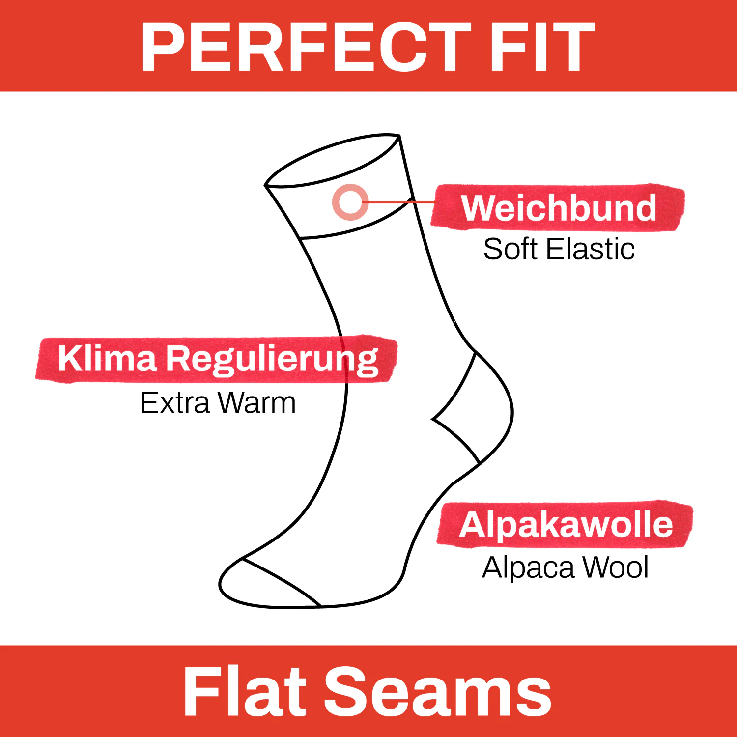 Chili Lifestyle Wollsocken ALPAKA super warm 4 Paar Weichbund Winter