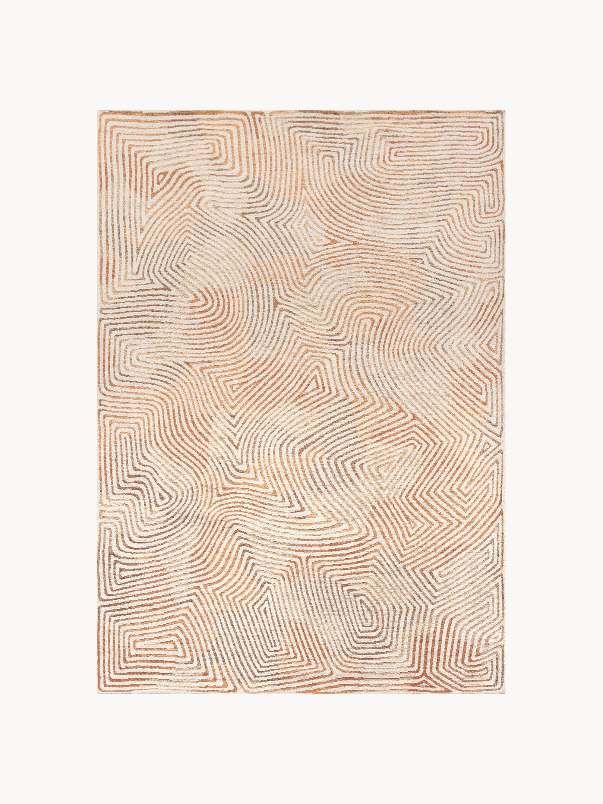 Wasbaar jacquard in- & outdoor vloerkleed Coral