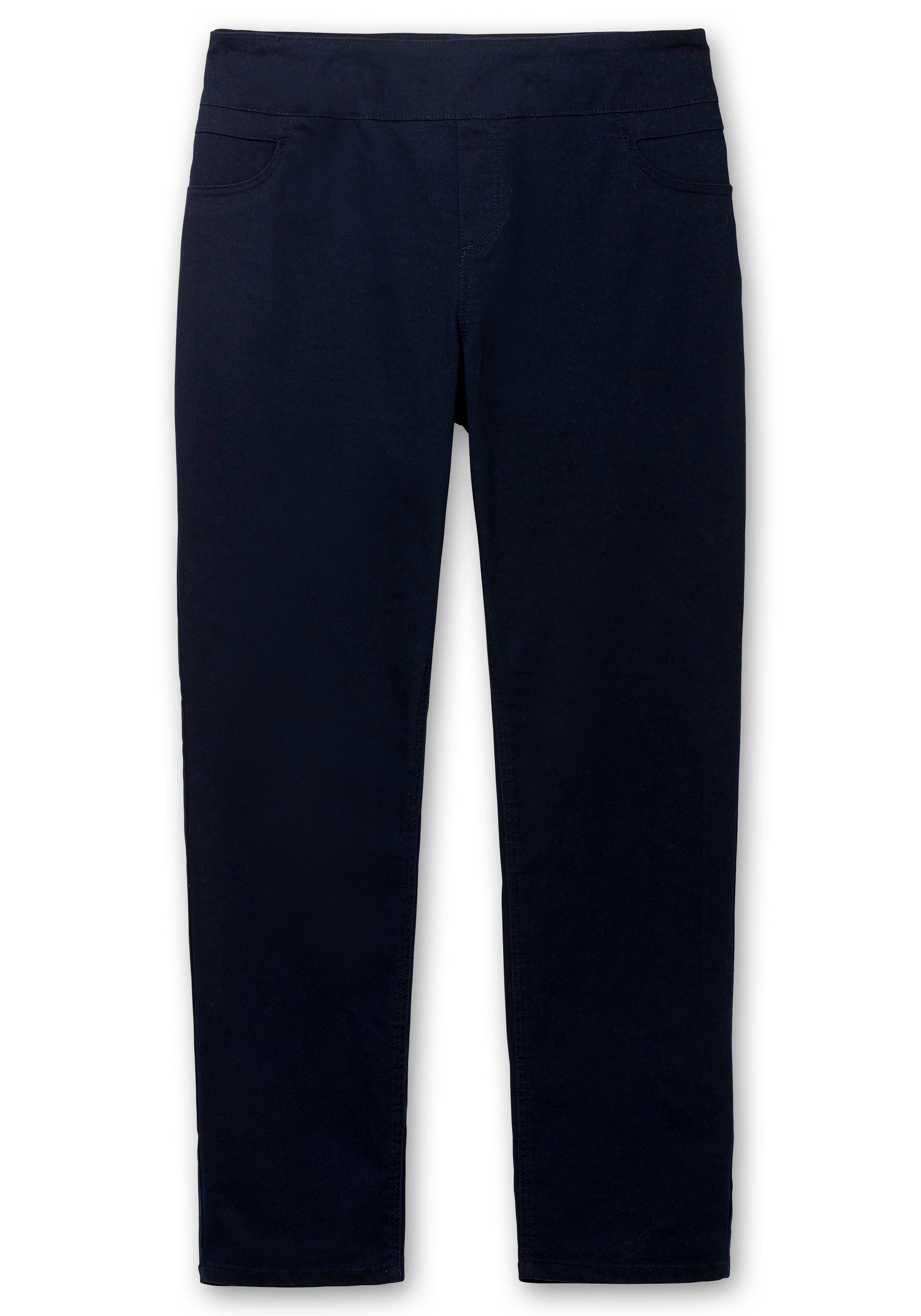 Gerade Hose mit hohem Rundum-Dehnbund