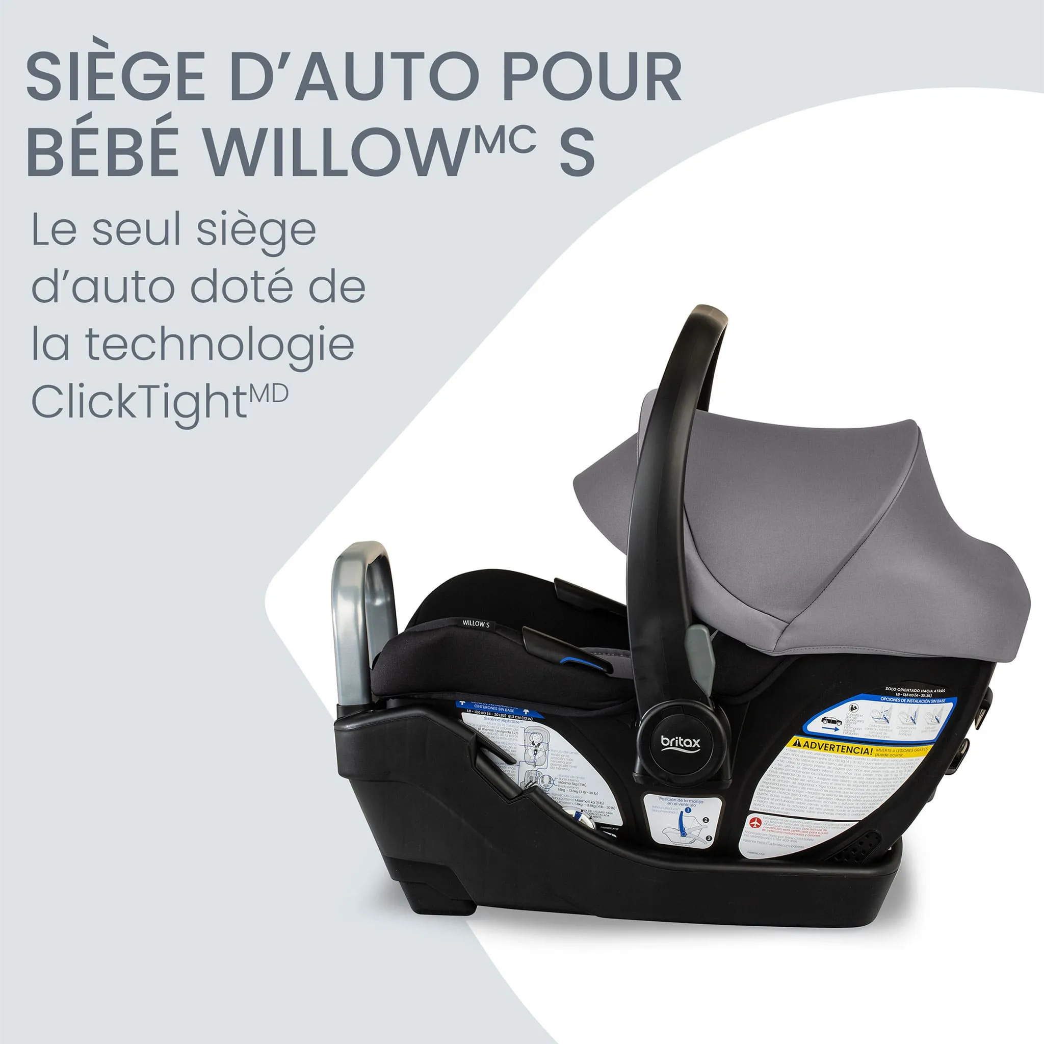 Britax Siège d'Auto Willow™ S - Graphite Onyx