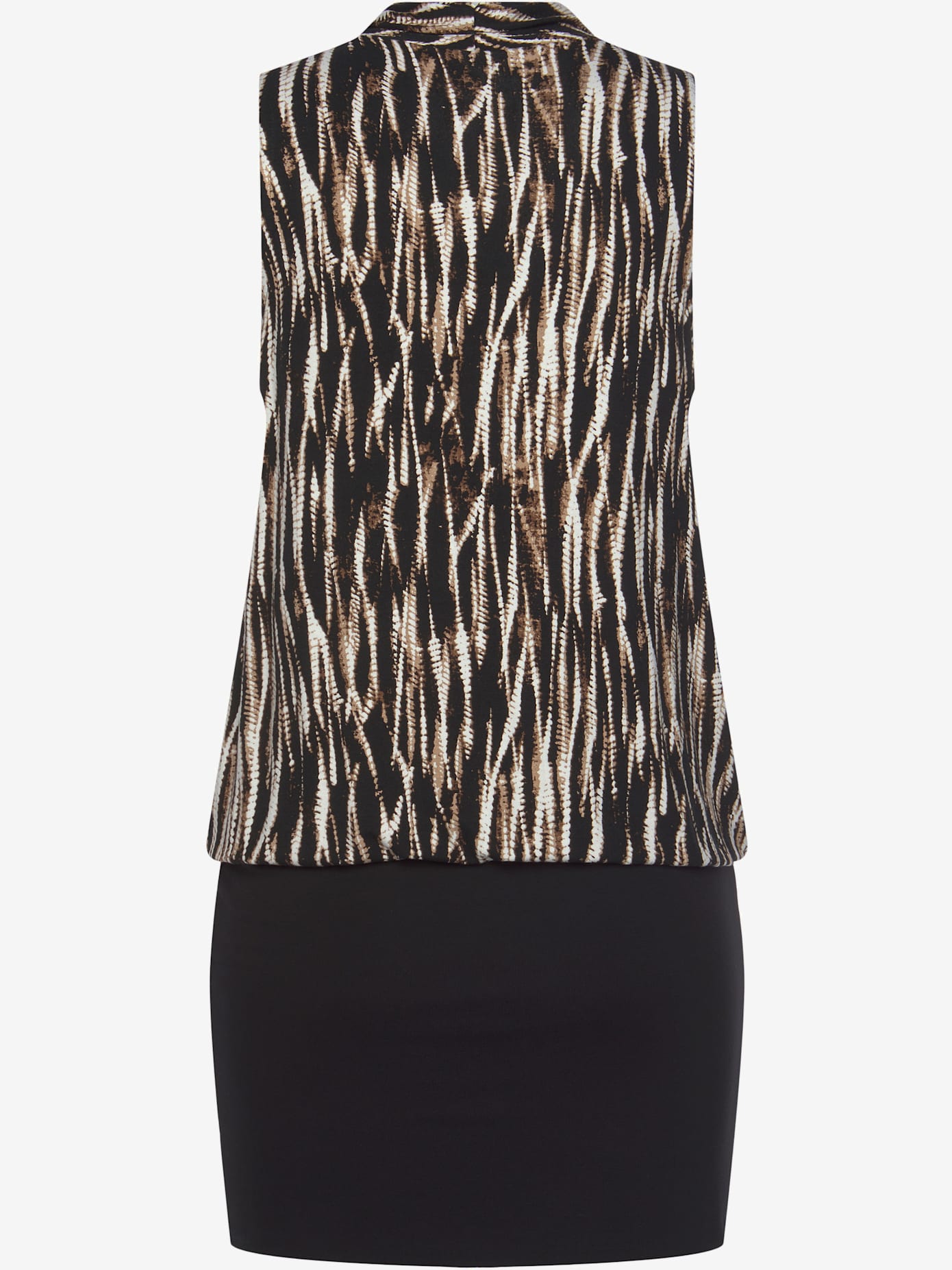 Robe mini col v chevauchant