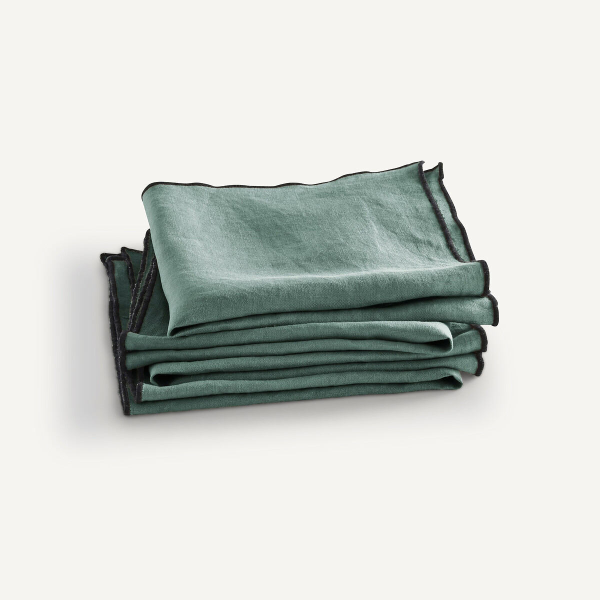 AM.PM<br>Conjunto de 4 guardanapos de linho lavado, Suzy