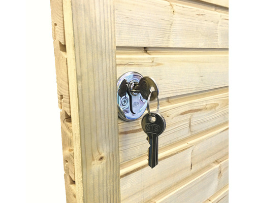 Bertilo Woodline Bike fietsenstalling/tuinhuisje met vloer, 202x106 cm, antraciet