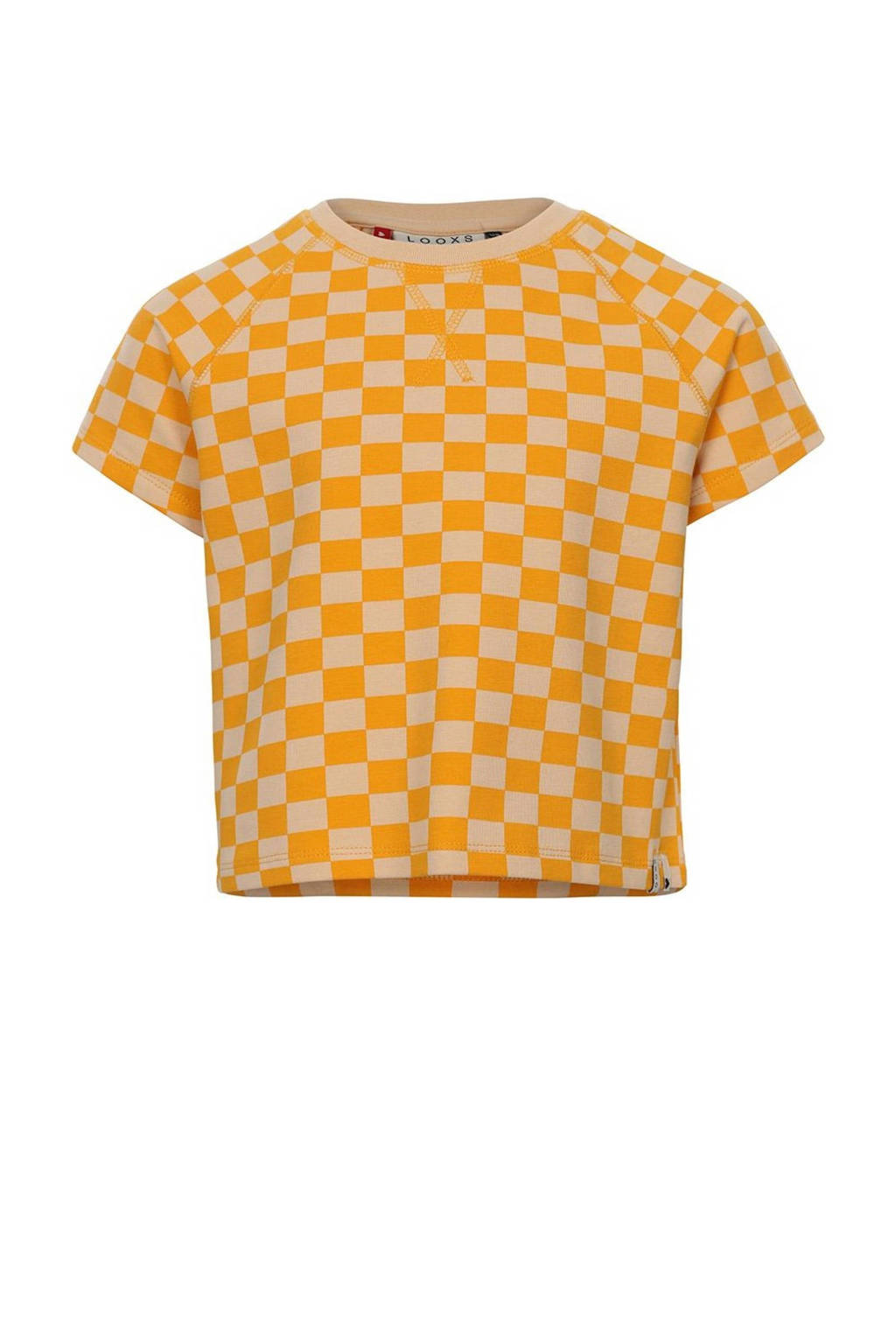 LOOXS geruitetop geel/oranje
