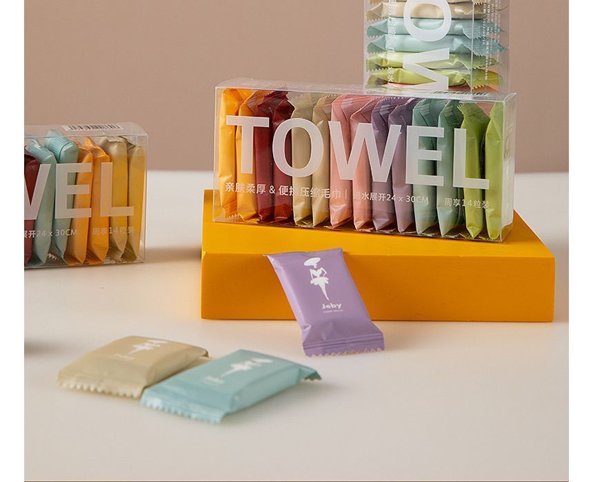 Honeyfluff - Reisgecomprimeerde gezichtshanddoek / set (verschillende designs)