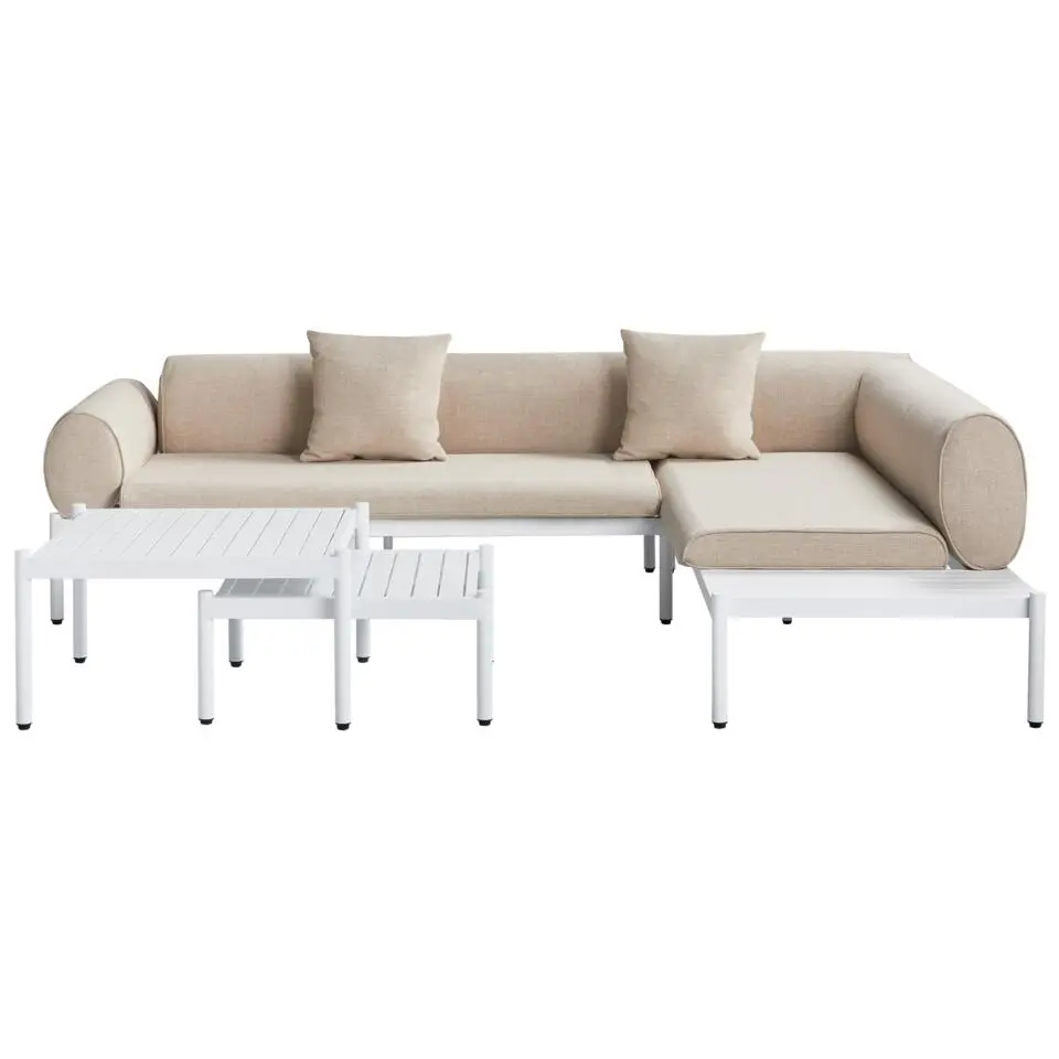 RASIGLIA - Loungeset 5-zits - Beige - Aluminium