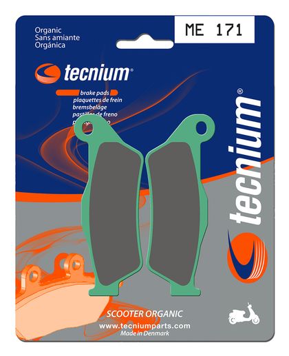 Plaquettes de freins Tecnium Scooter organique - ME171