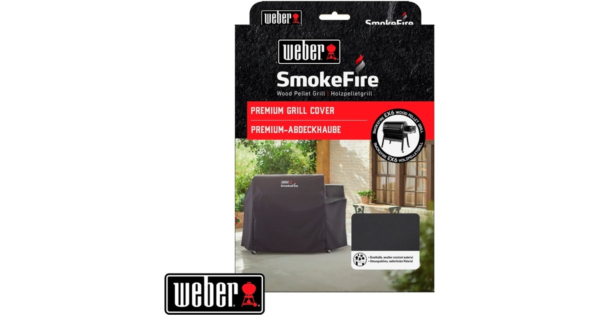 WeberPremium barbecuehoes - SmokeFire EX6 beschermkap  (Grijs)