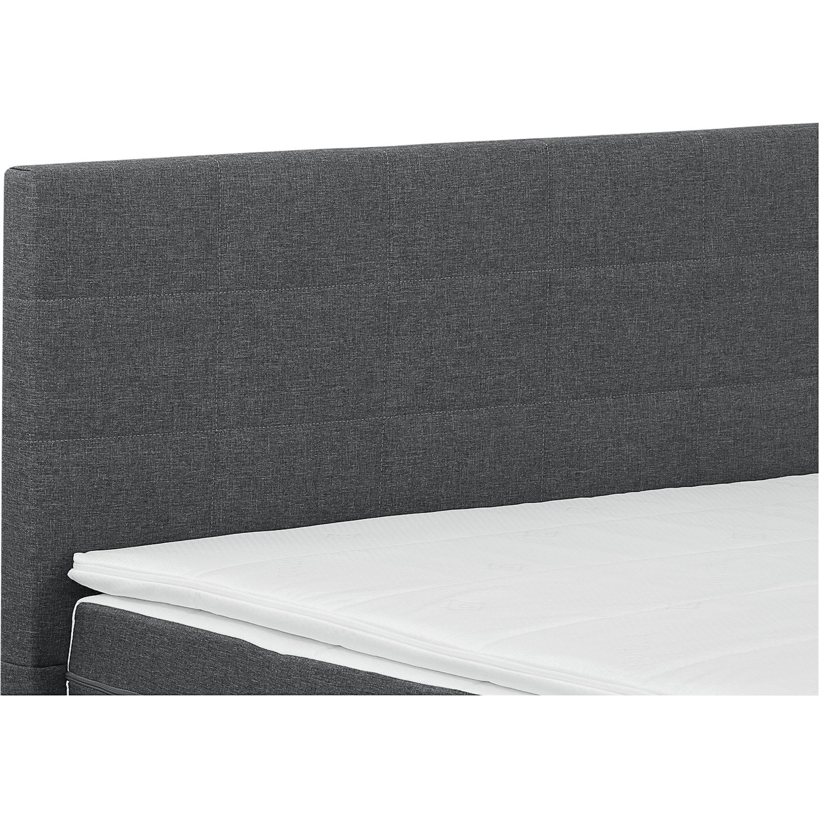 Boxspringbett Samba Stoff anthrazit 160 x 200 cm