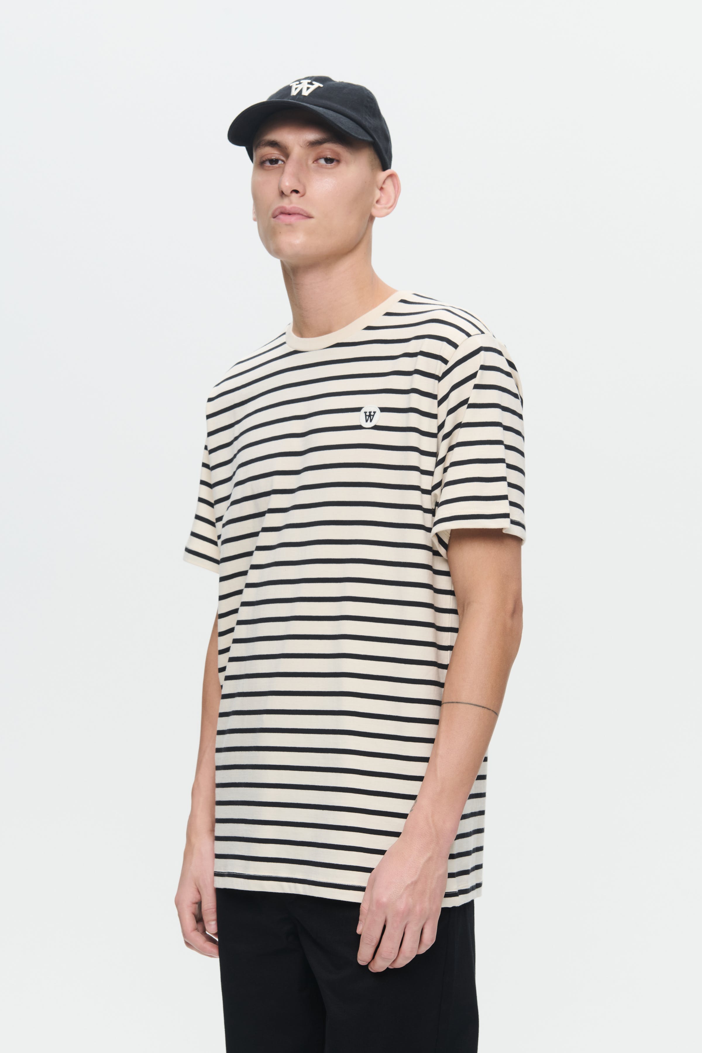 DOUBLE A BY W.W. MEN WWAce Stripe T-shirt