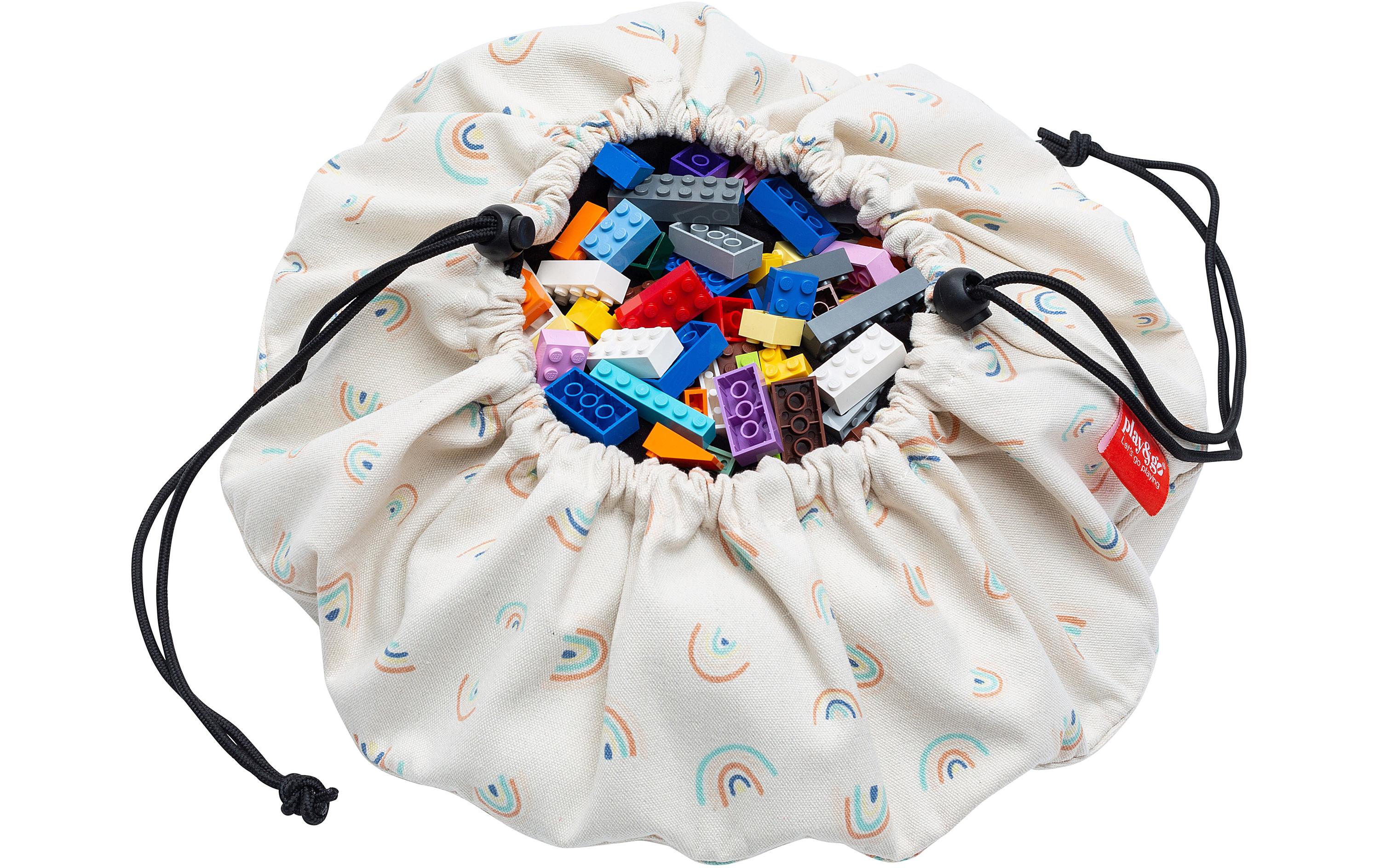 Spielzeugtasche Play & Go Mini Rainbow2-in-1-Funktion: Aufbewahrungssack und Spielmatte
