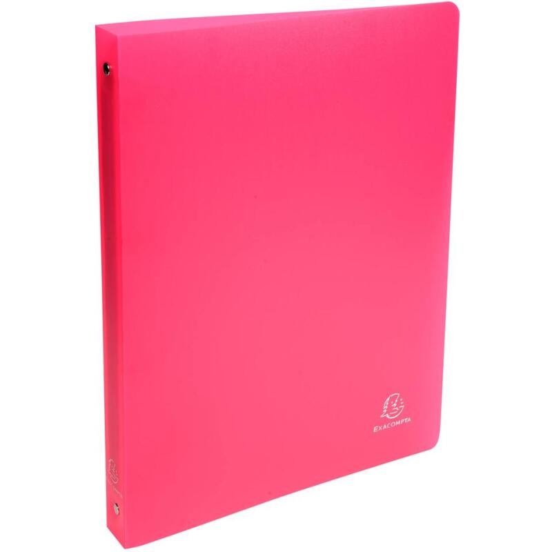 Classeur 4 anneaux plastifié Exacompta Chromaline A4 - Dos 3 cm couleurs assorties