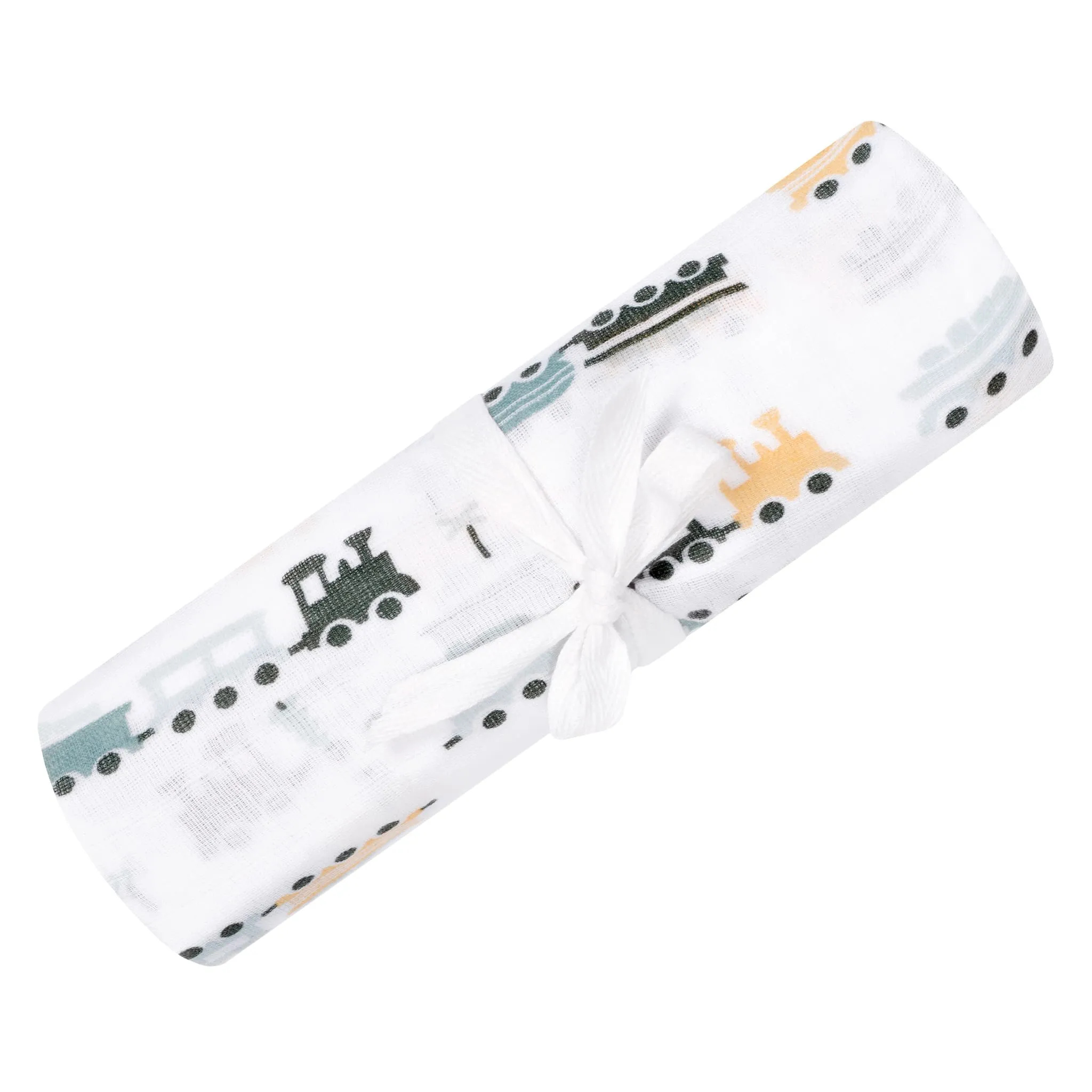 Perlimpinpin Couverture Mousseline - Trains