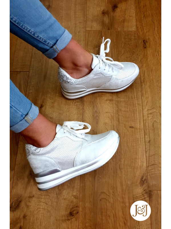 Baskets python nacrés 'Sati'