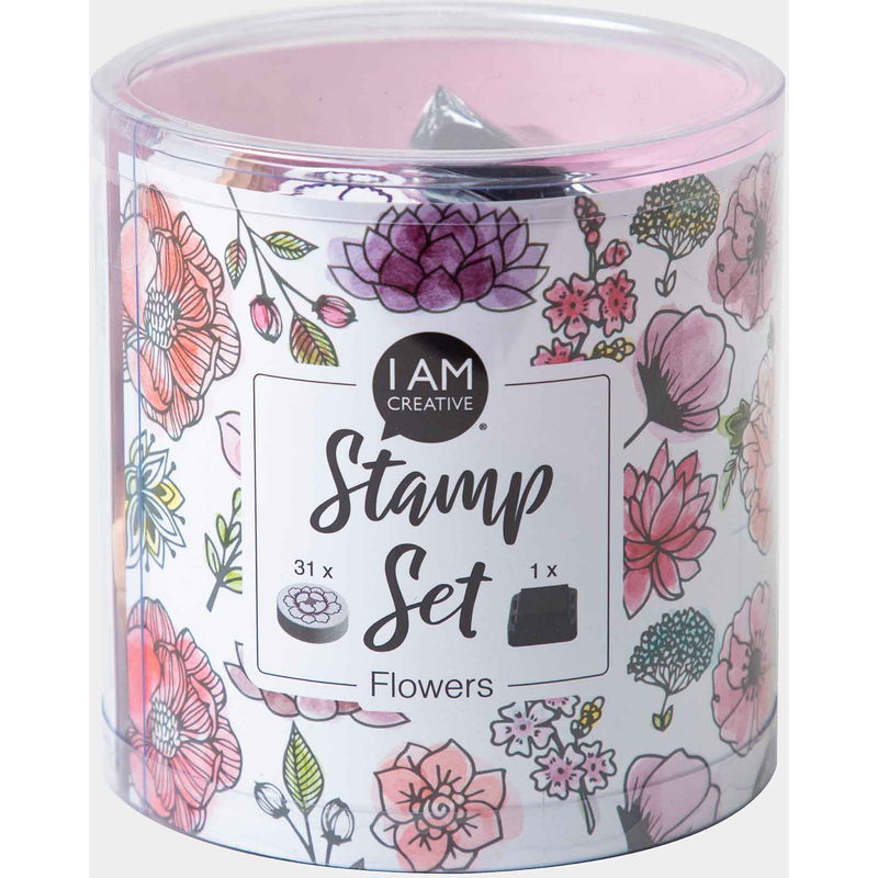 I AM CREATIVE Stempel-Set, Flowers