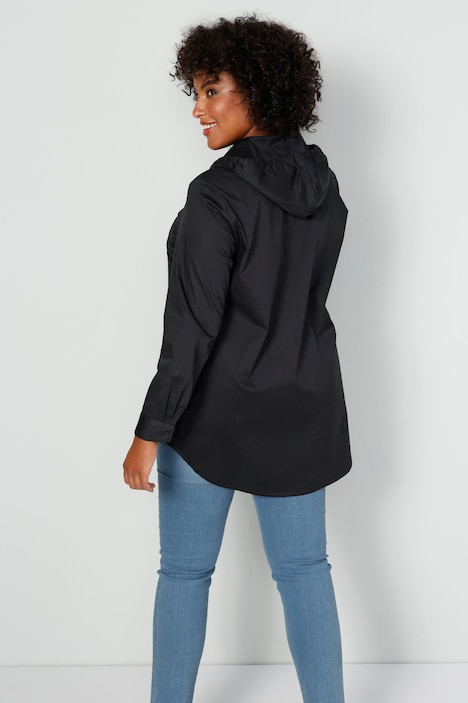 Bluse, Kapuze, Langarm