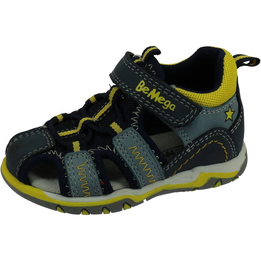 supremo Sandale navy-sky-neon yellow