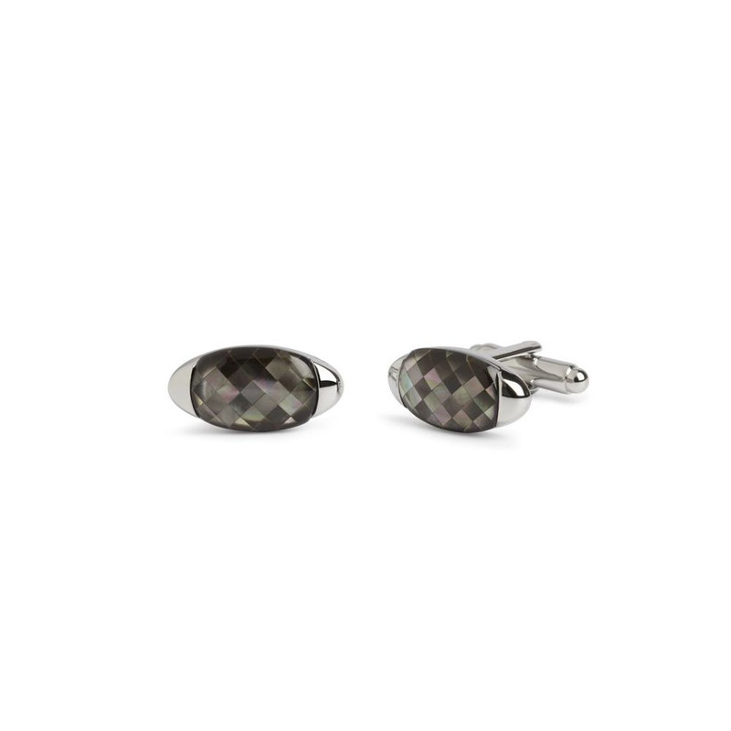 Boutons de manchette, Gherkin en nacre grise