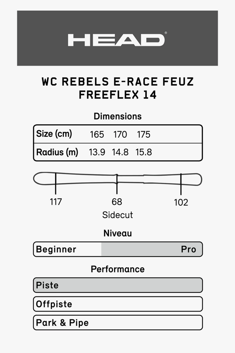 HEAD Worldcup Rebels e-Race Beat Feuz Ski Set 2324