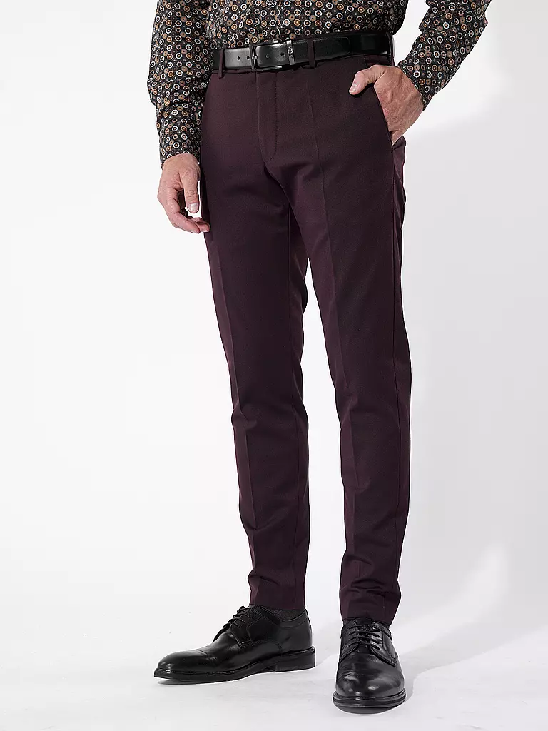 STRELLSON Anzughose Slim Fit MELWIN rot