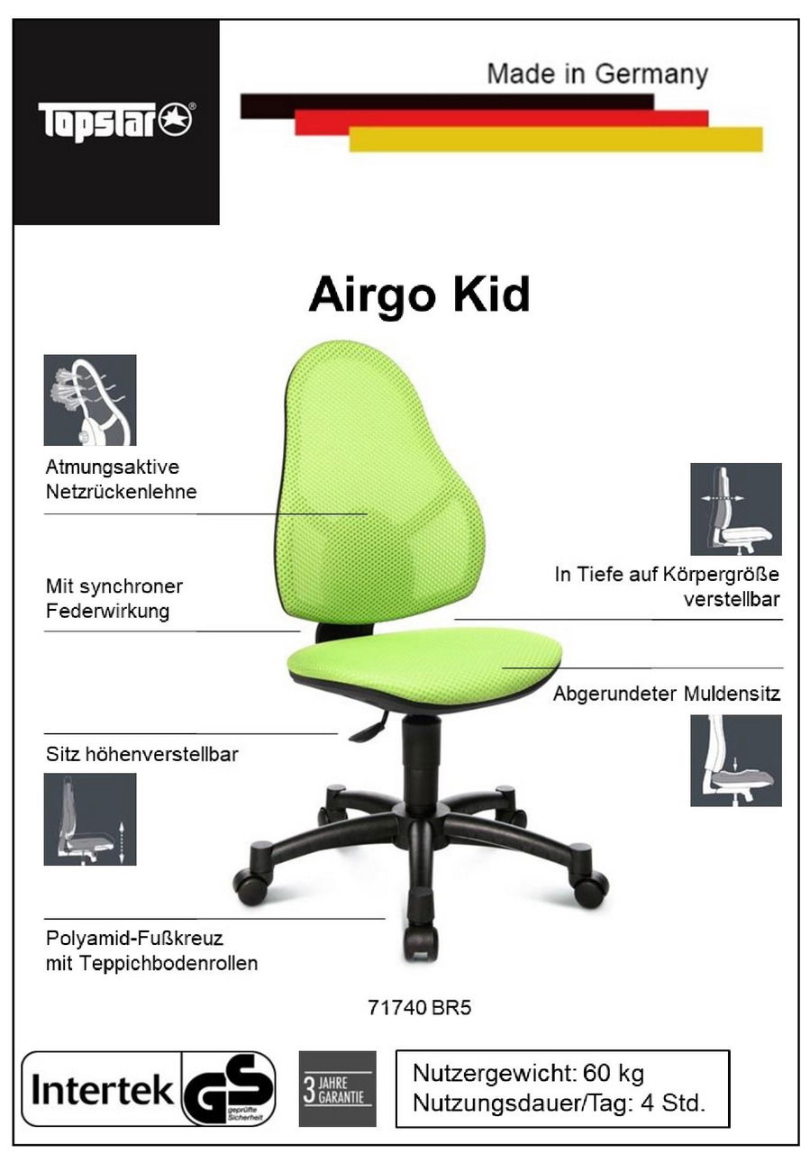 Topstar Drehstuhl AIRGO KID